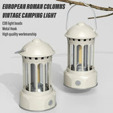 Vintage Roman Pillar LED Camping Lantern - Rechargeable