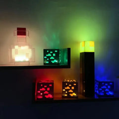 Minecraft LED Light Set - Rechargeable Game Room Decor