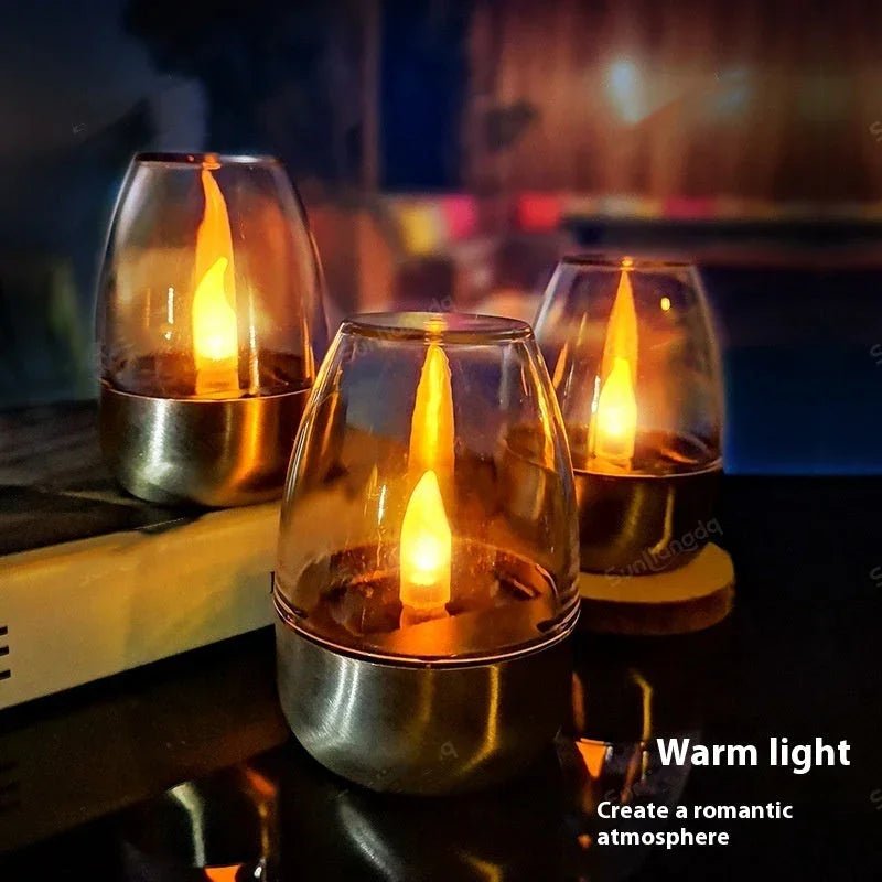 Solar Candle Lamp Decorative Atmosphere Garden Lamp - Mağazam