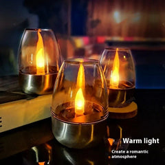 Solar Candle Lamp Decorative Atmosphere Garden Lamp - Mağazam