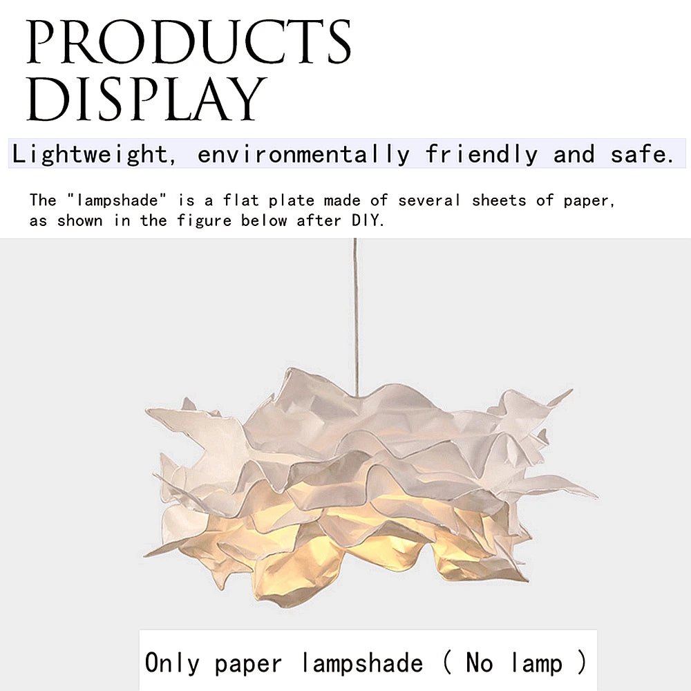DIY Cloud Lamp Shade – 43cm Pendant Ceiling Light