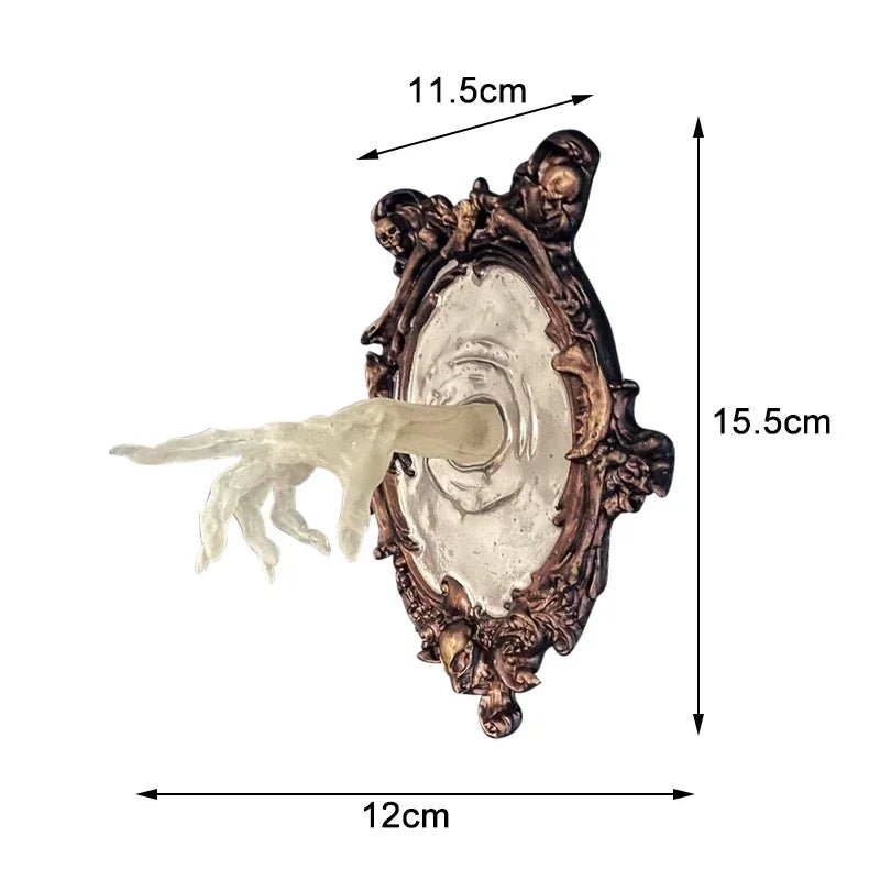 Devil's Hand Wall Decoration,Gohtic Ghost in The Mirror,Luminous Crafts Spooky Props - Mağazam