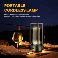 Cordless LED Table Lamp - Rechargeable Outdoor/Atmosphere Light
