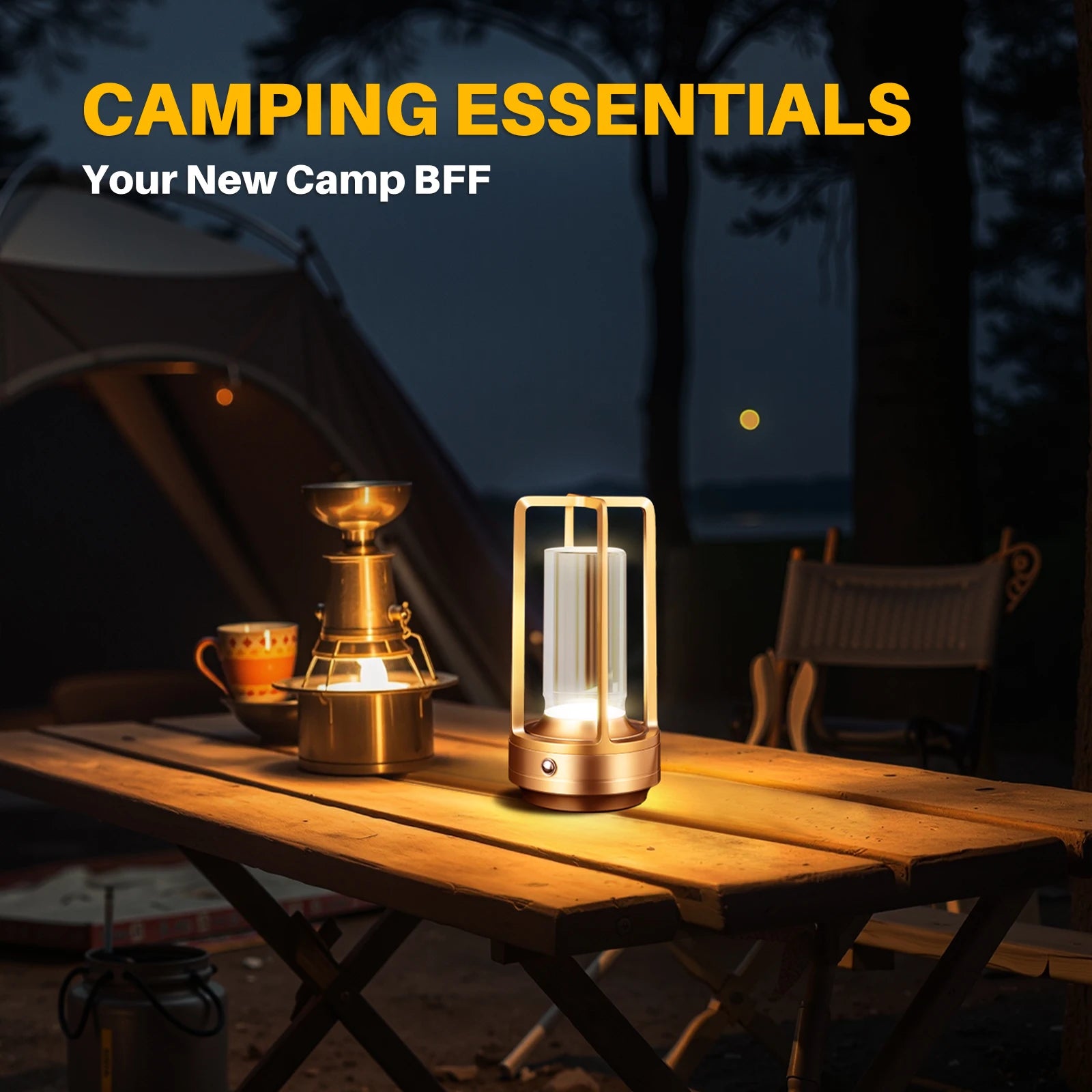Cordless LED Table Lamp - Rechargeable Outdoor/Atmosphere Light