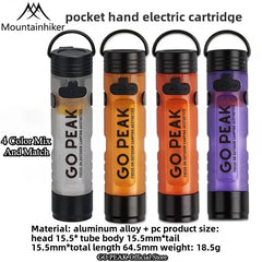 Rechargeable LED Pocket Hat Clip Flashlight - Portable Cap Light for Outdoors