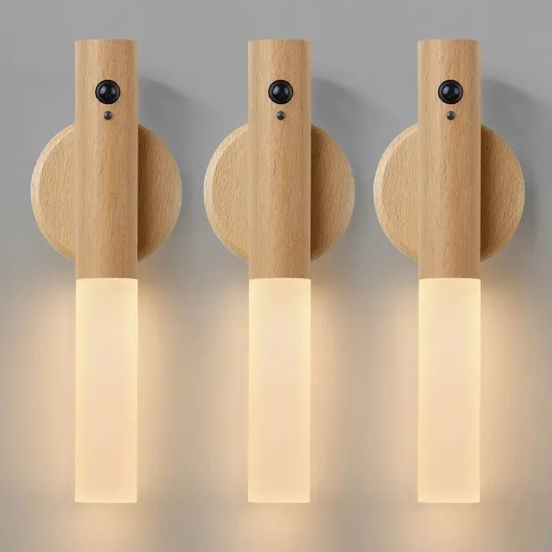 Motion Detection LED Rechargeable Night Light with Magnetic Base - Mağazam