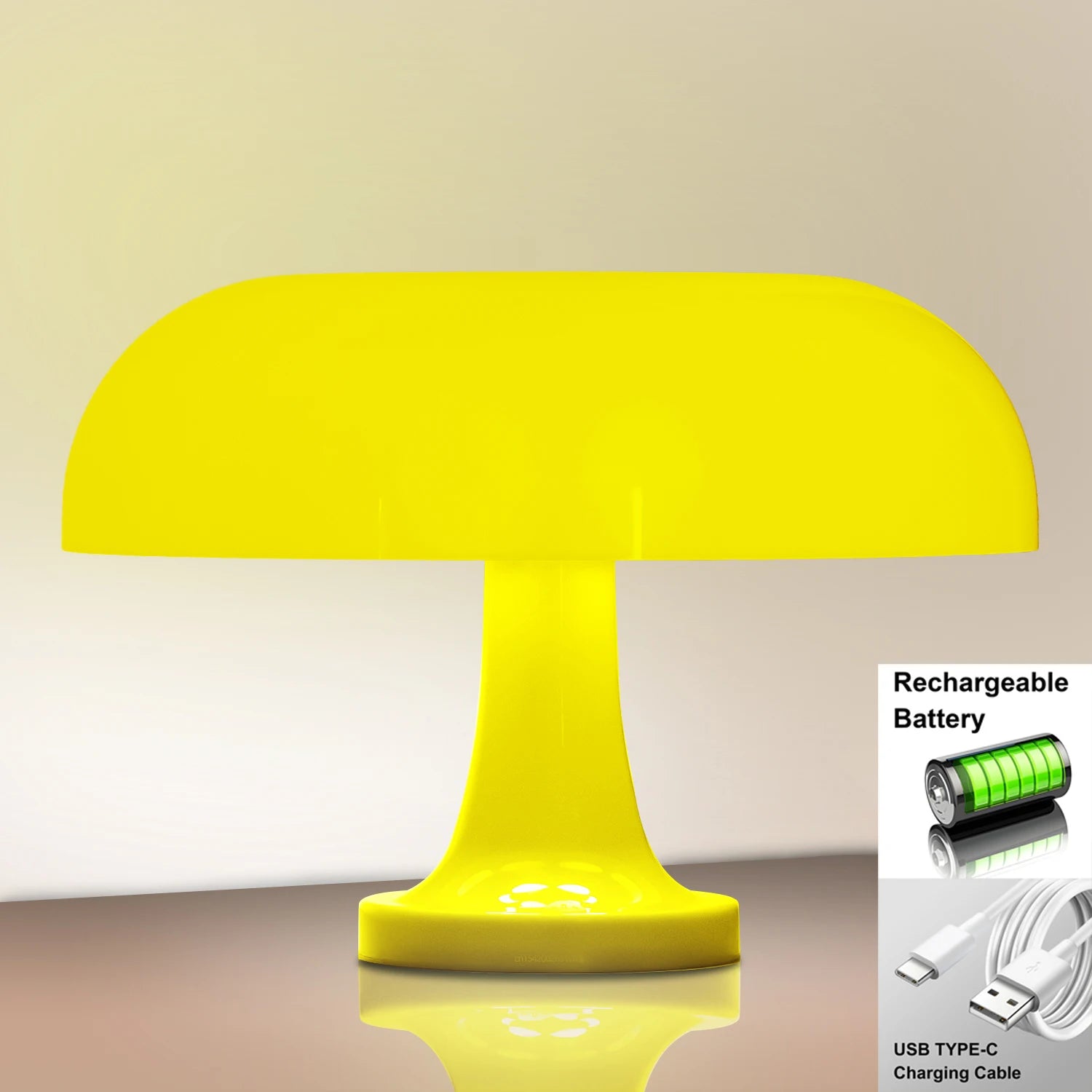 Classic Mushroom LED Table Lamp - Modern Bauhaus Art Decor