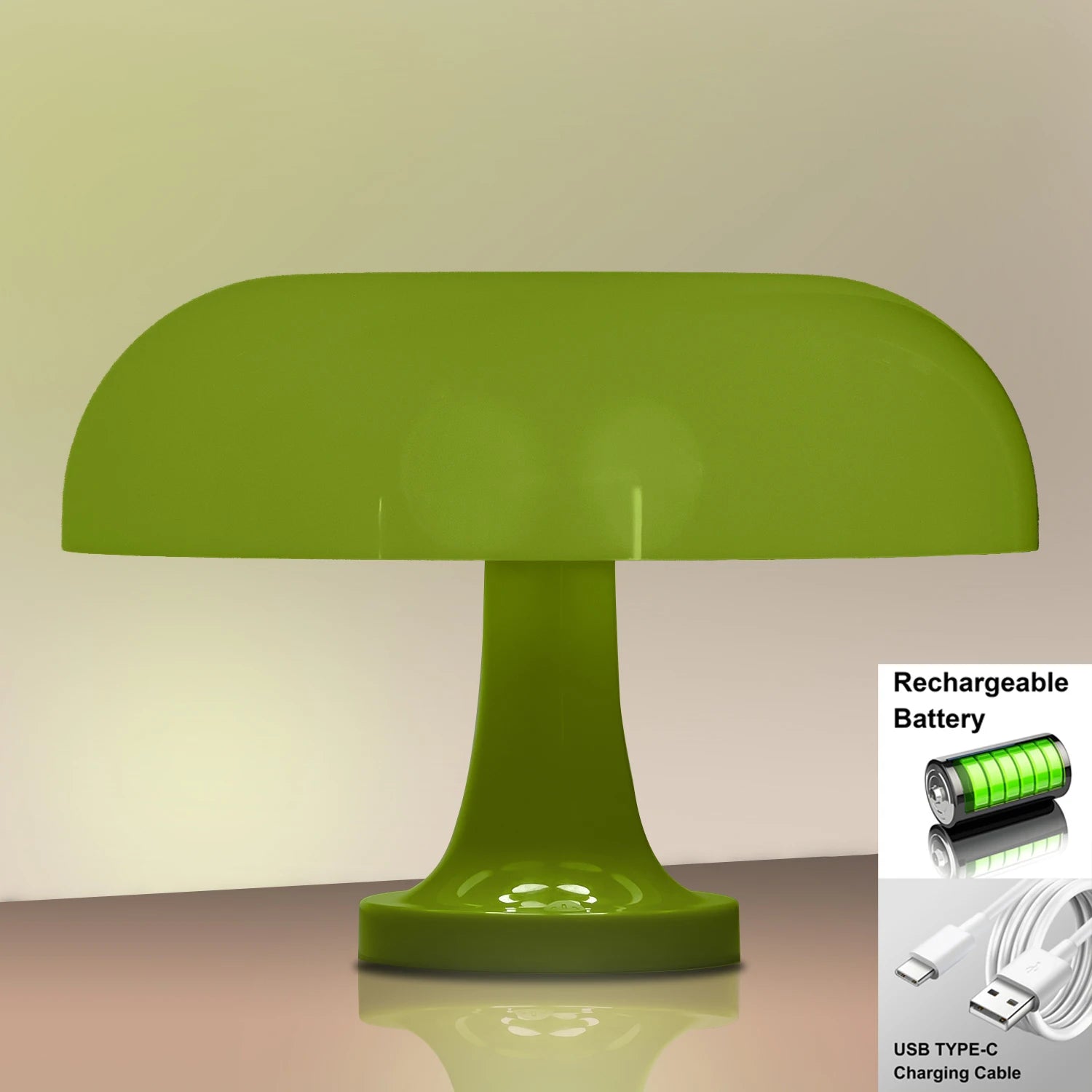 Classic Mushroom LED Table Lamp - Modern Bauhaus Art Decor
