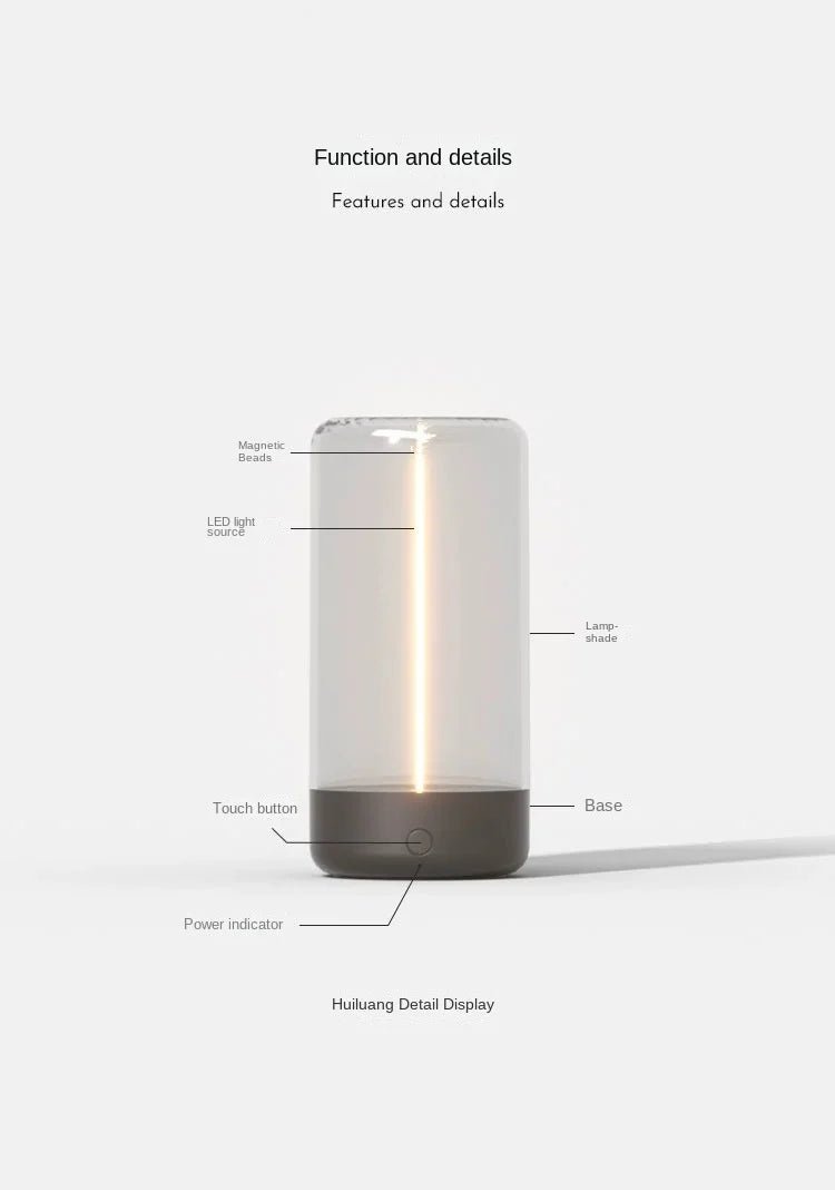 Quantum Ambient LED Light – Rechargeable Table Lamp