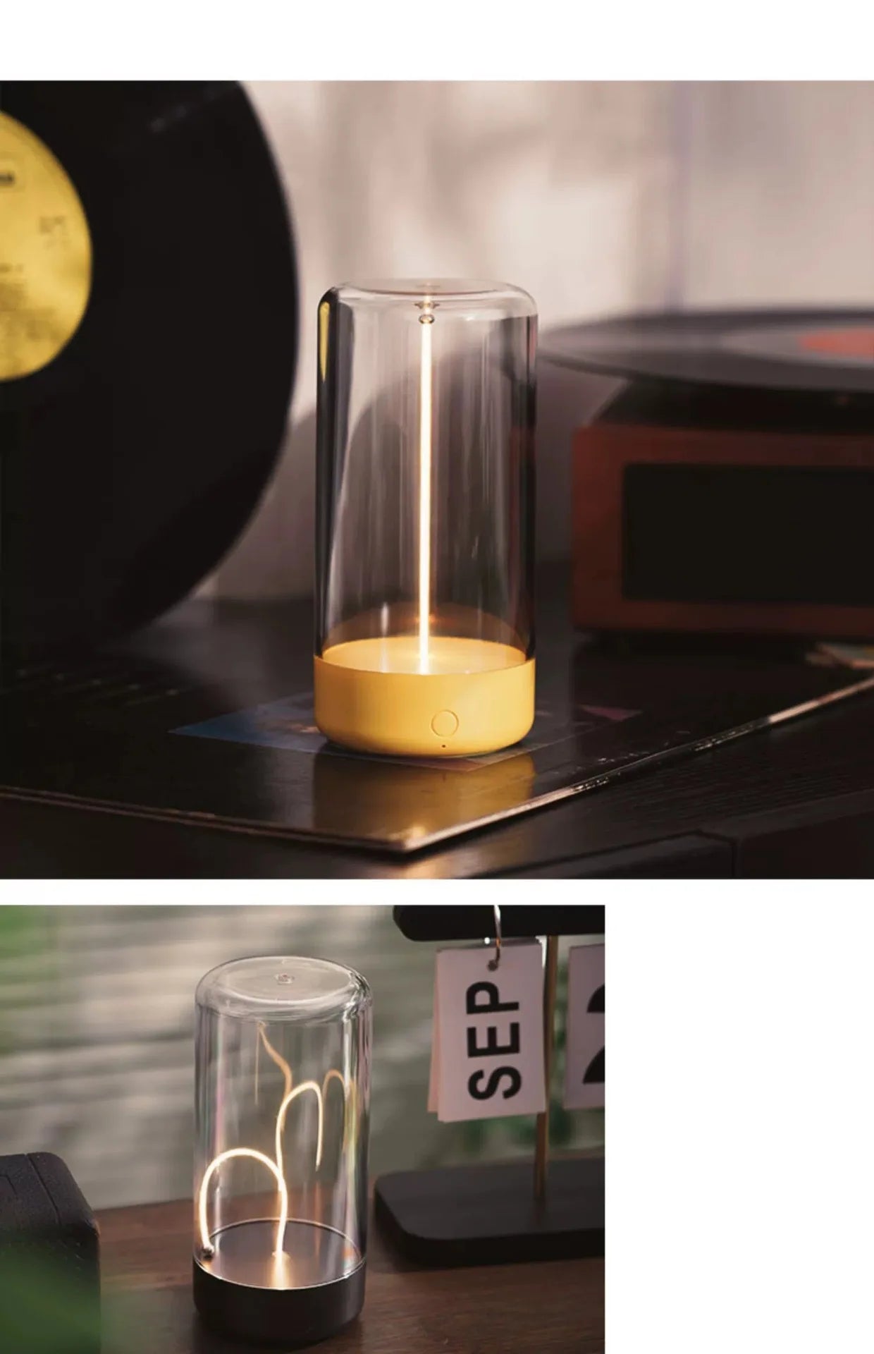 Quantum Ambient LED Light – Rechargeable Table Lamp