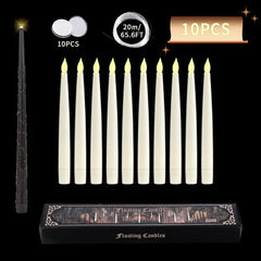 LED Floating Candles with Magic Wand ( 12PCS ) - Mağazam