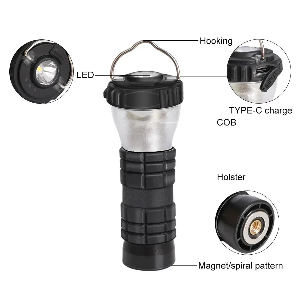 Blackdog Tripod Camp Light Portable & Rechargeable LED