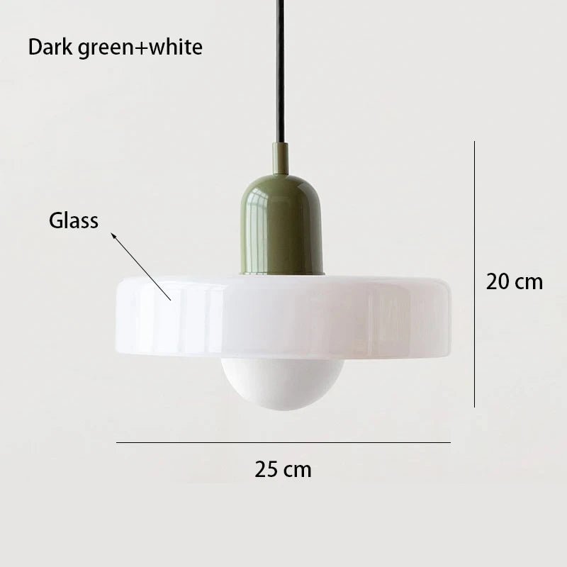Nordic Glass Chandelier - Modern Bauhaus Design