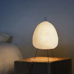 Japanese Oval Standing Paper Table Lamp - Mağazam