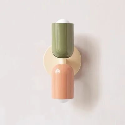 Nordic Macaron Wall Sconce - Simple LED Bedroom/Study Light