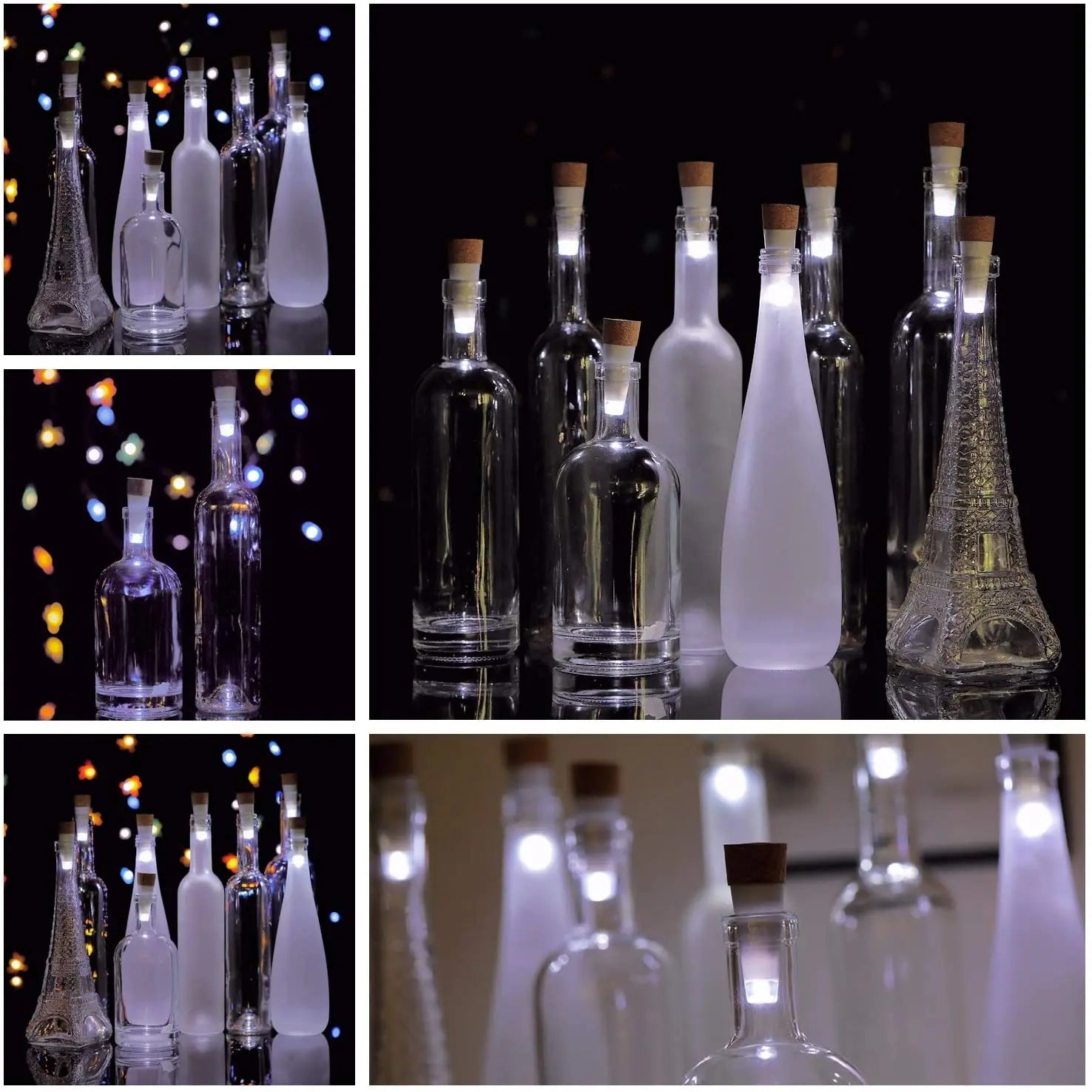 USB Rechargeable Mini Cork Shaped Bottle Light - Mağazam