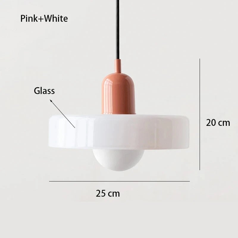 Nordic Glass Chandelier - Modern Bauhaus Design