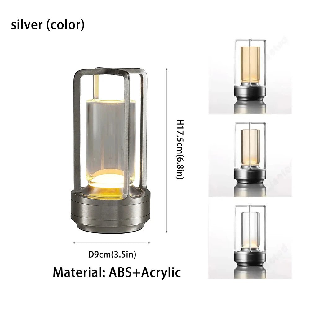 Cordless LED Table Lamp - Rechargeable Outdoor/Atmosphere Light