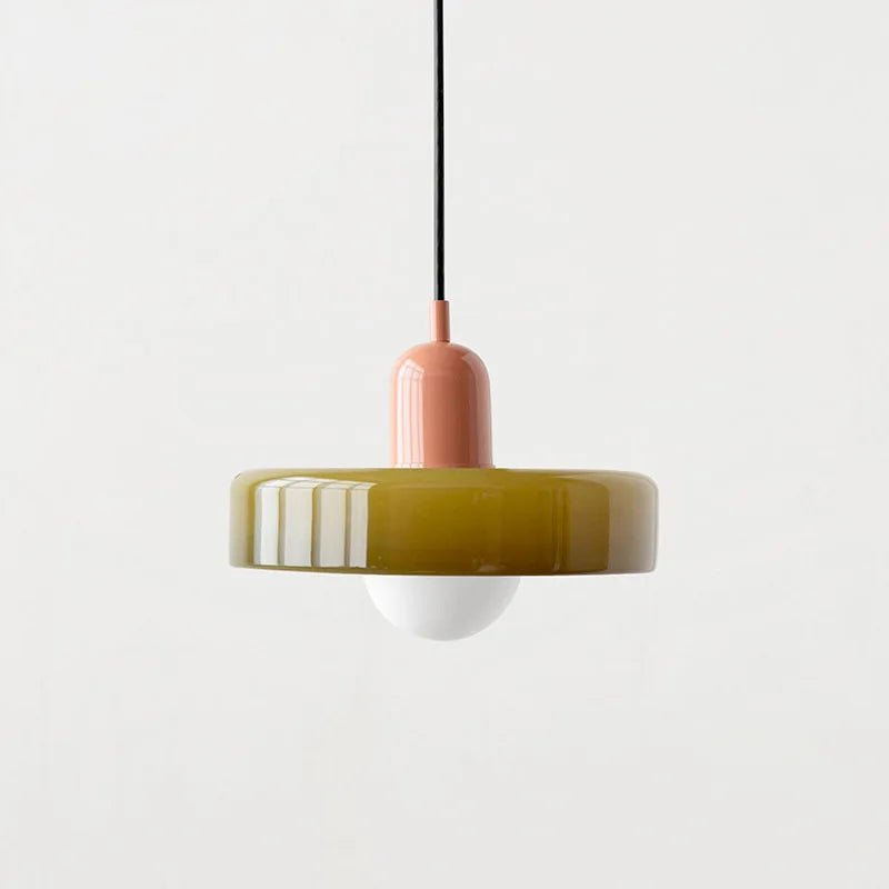 Nordic Glass Chandelier - Modern Bauhaus Design