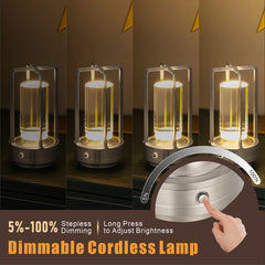 Cordless LED Table Lamp - Rechargeable Outdoor/Atmosphere Light