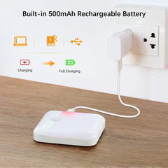 Wireless Motion Sensor LED Night Light - USB Rechargeable Wall Lamp