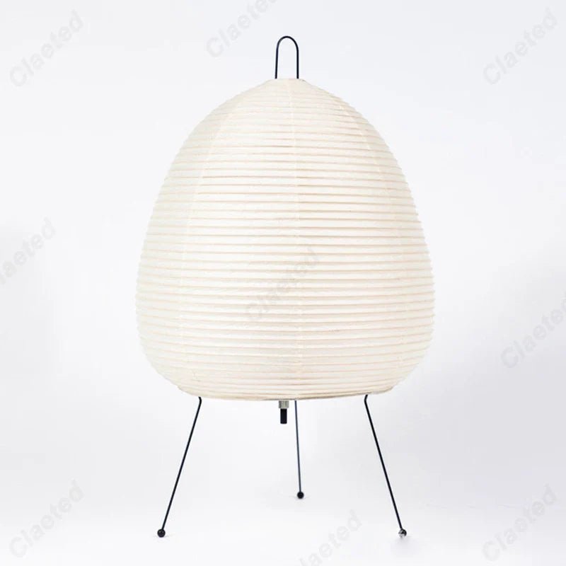 Japanese Oval Standing Paper Table Lamp - Mağazam