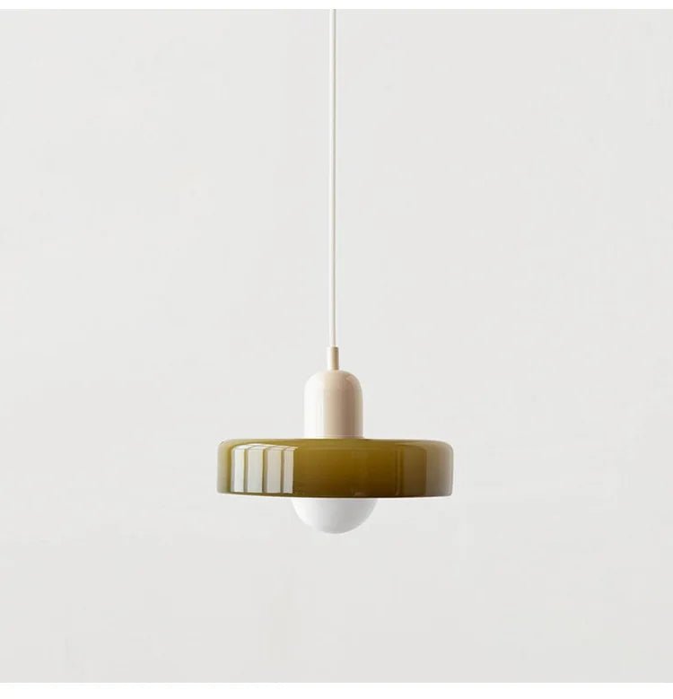 Nordic Glass Chandelier - Modern Bauhaus Design