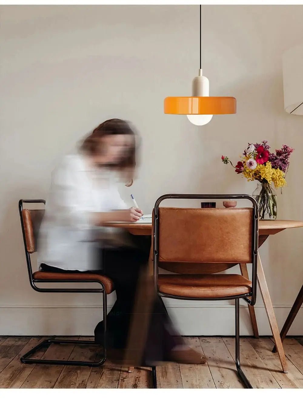 Nordic Glass Chandelier - Modern Bauhaus Design