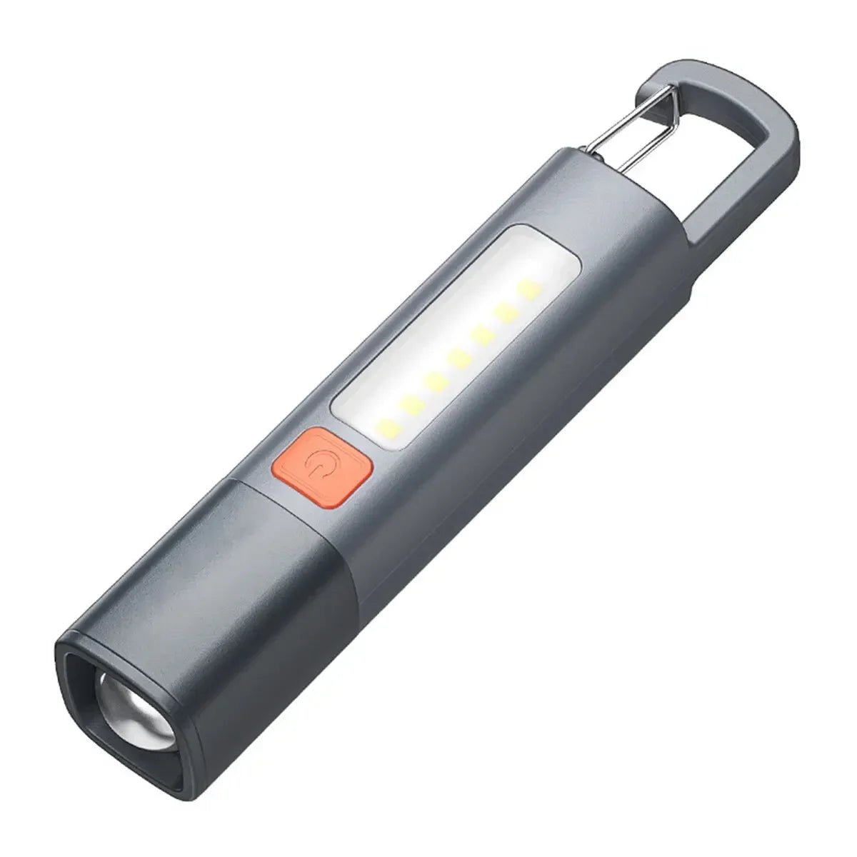 Portable USB Rechargeable LED Flashlight - Strong ABS Body