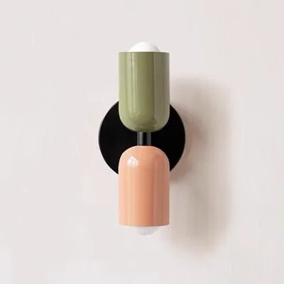 Nordic Macaron Wall Sconce - Simple LED Bedroom/Study Light