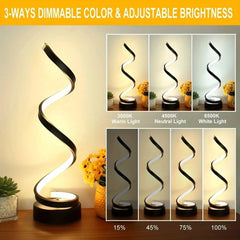 Nightstand Small Bedside Dimmable LED Table Lamp - Mağazam