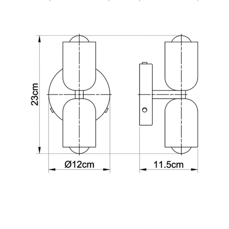 Nordic Macaron Wall Sconce - Simple LED Bedroom/Study Light
