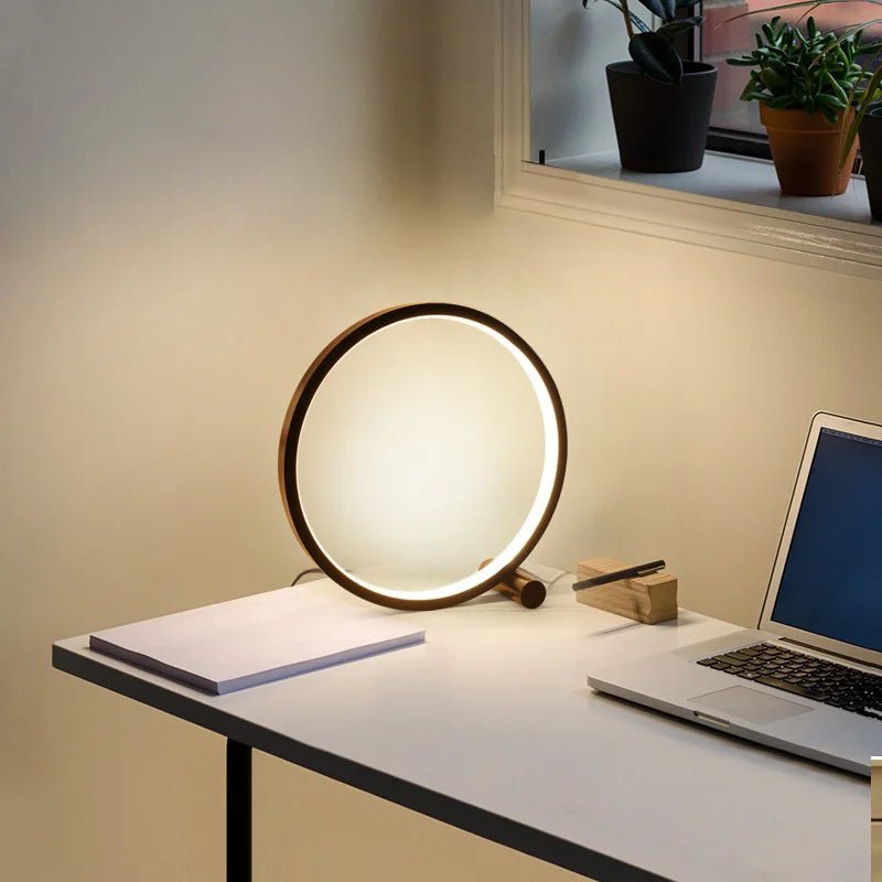 Dimmable Circular LED Desk Lamp - Mağazam