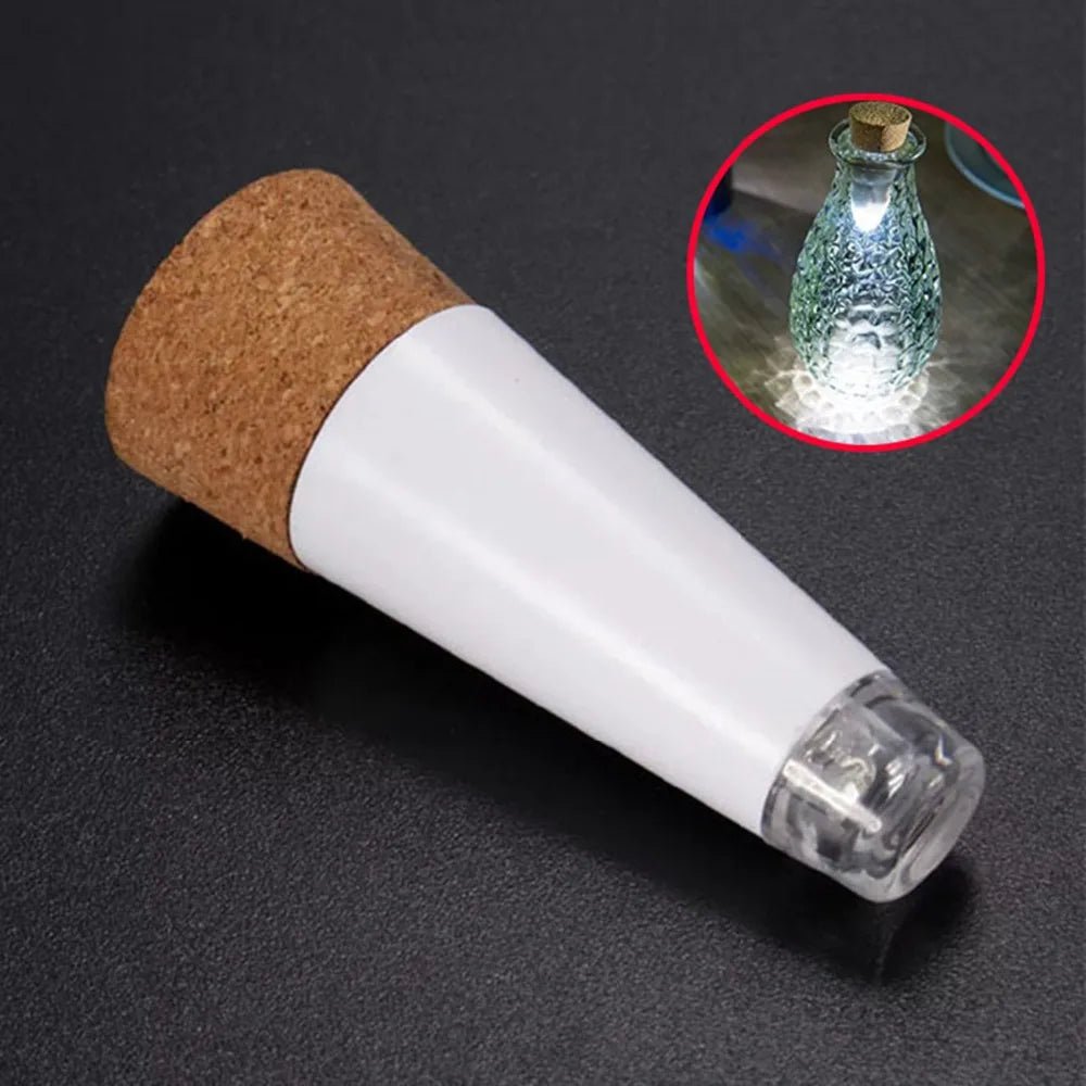 USB Rechargeable Mini Cork Shaped Bottle Light - Mağazam