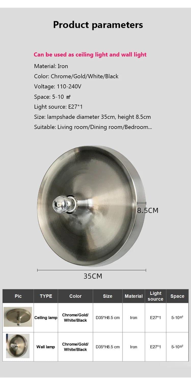 Nordic Minimalist Wall Sconce / Lamp - Bauhaus Decor