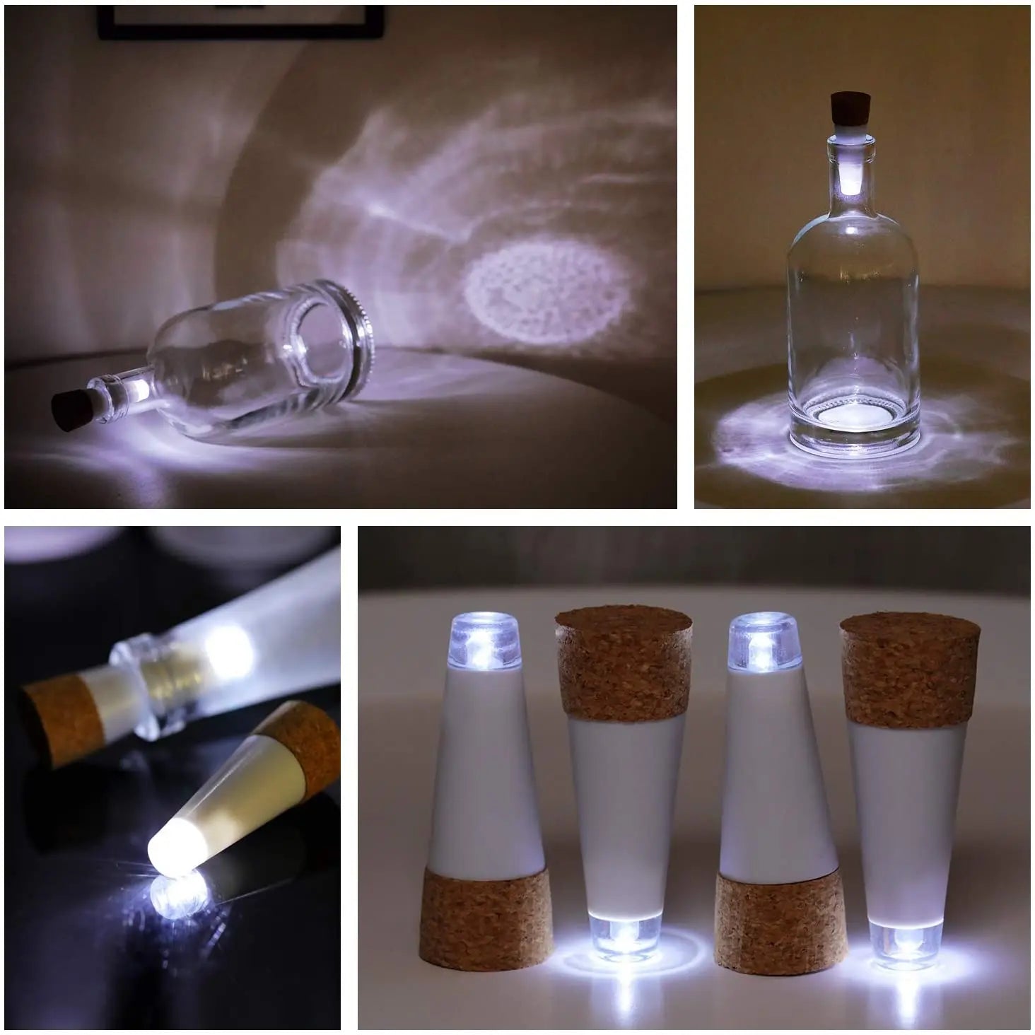 USB Rechargeable Mini Cork Shaped Bottle Light - Mağazam