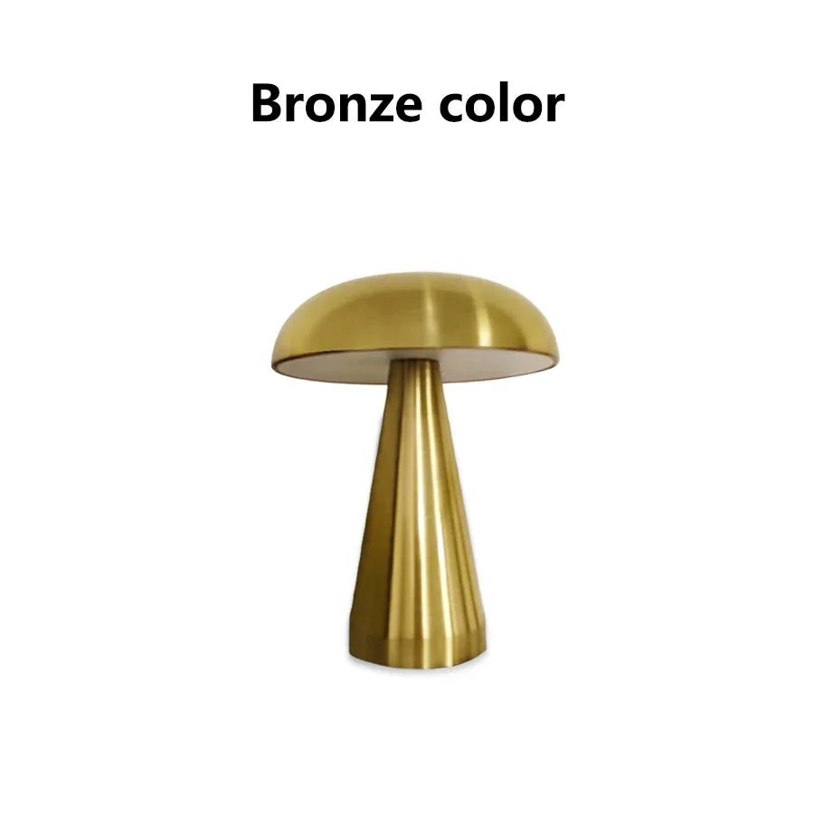 Rechargeable LED Touch Sensor Dimming Mushroom Table Night Light - Mağazam
