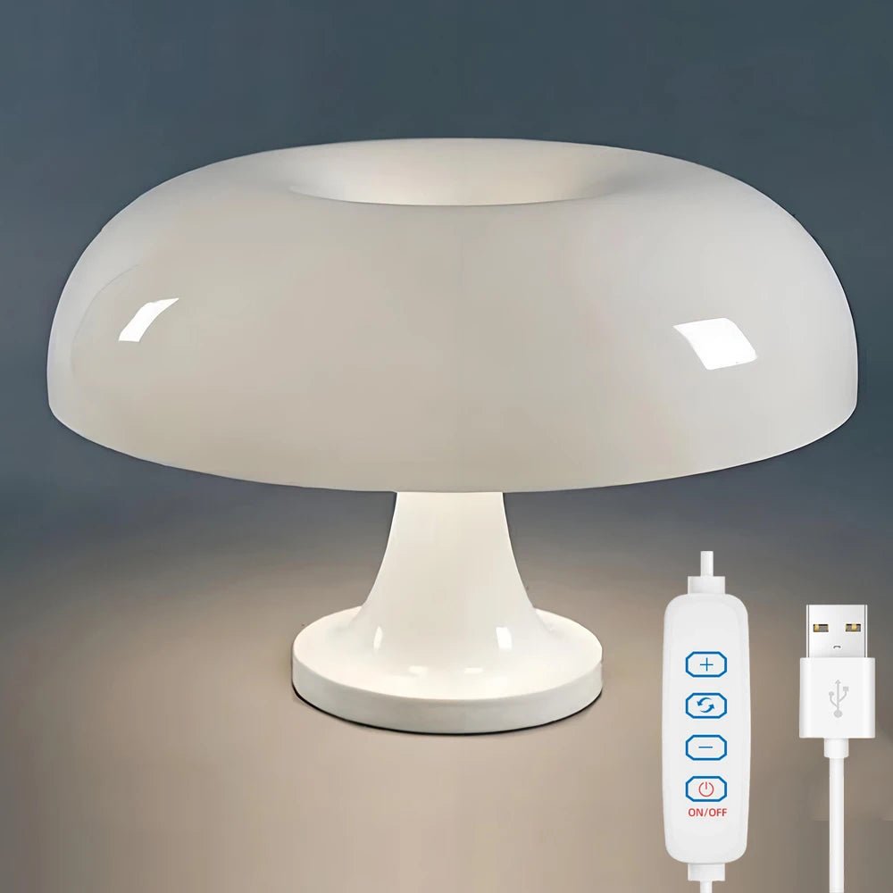 Classic Mushroom LED Table Lamp - Modern Bauhaus Art Decor