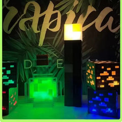 Minecraft LED Light Set - Rechargeable Game Room Decor