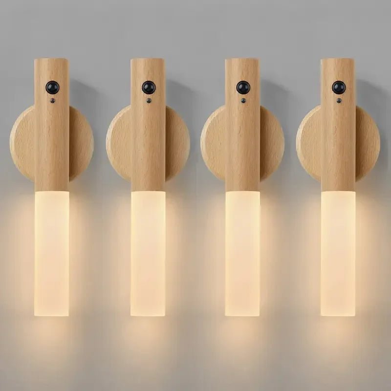 Motion Detection LED Rechargeable Night Light with Magnetic Base - Mağazam