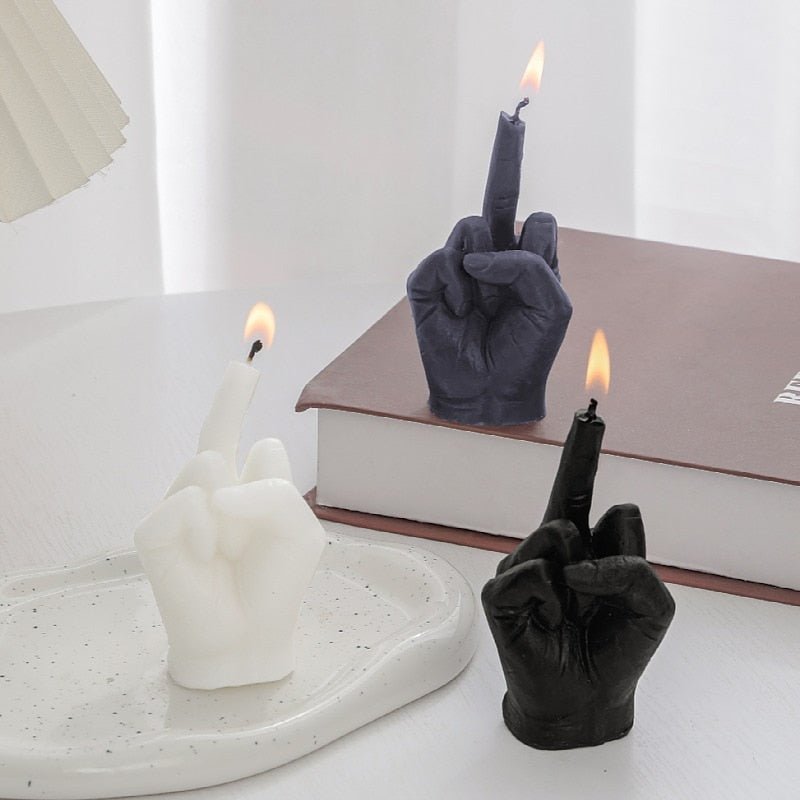 Middle Finger Shaped Scented Candles - Mağazam