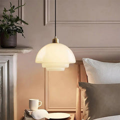Nordic Minimalist Glass Pendant Light - Single Head Antique Style