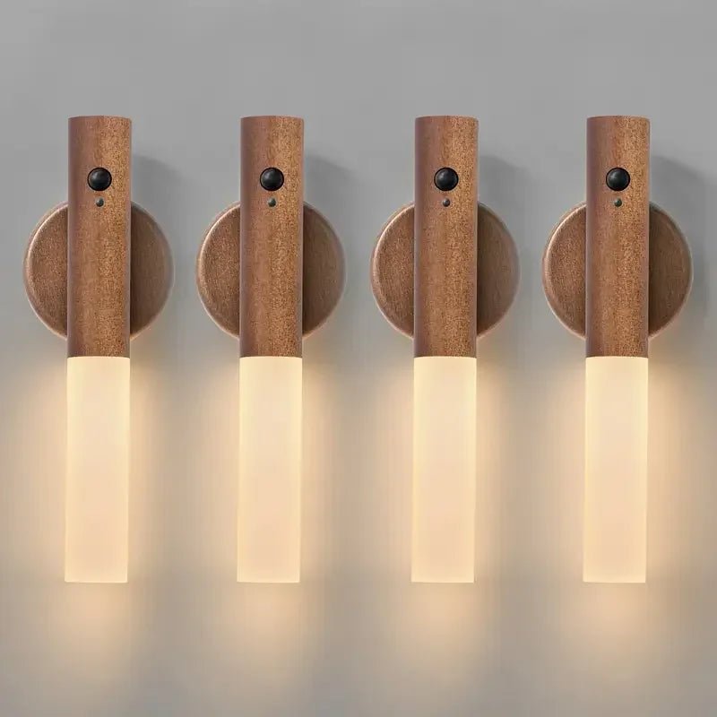 Motion Detection LED Rechargeable Night Light with Magnetic Base - Mağazam