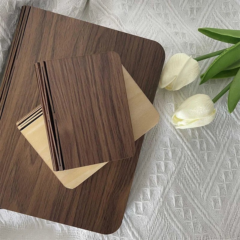 Wooden Book Lamp - Creative USB LED Foldable Reading Light